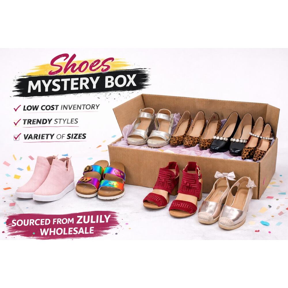 Shoes Reseller Box Zulily Wholesale Trendy Shoes Bundle Low Cost Inventory 5 lb